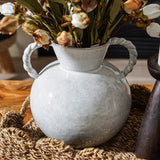 Sculptural Twisted-Handle Stoneware Vase - Stockhute