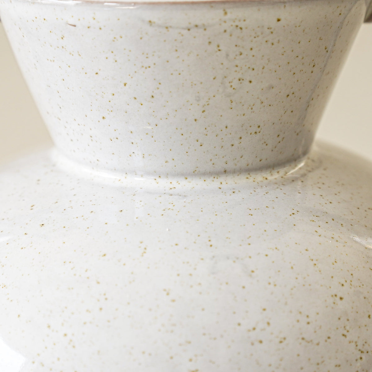 Sculptural Twisted-Handle Stoneware Vase - Stockhute