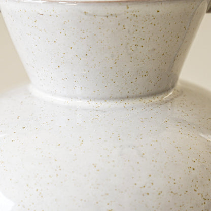 Sculptural Twisted-Handle Stoneware Vase - Stockhute