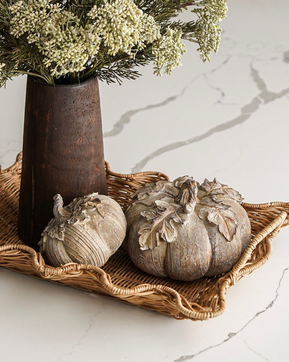 Natural Wood Decorative Vase - Stockhute