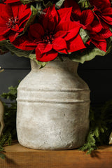 Ava Aged White Terracotta Vase - Stockhute