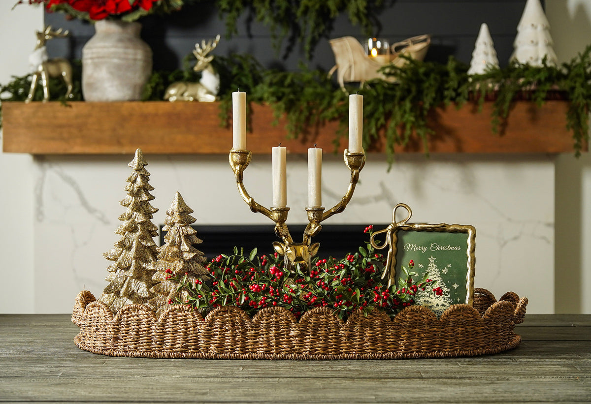 Gold Glitter Ceramic Christmas Tree - Stockhute