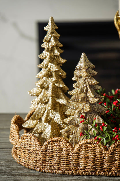 Gold Glitter Ceramic Christmas Tree - Stockhute