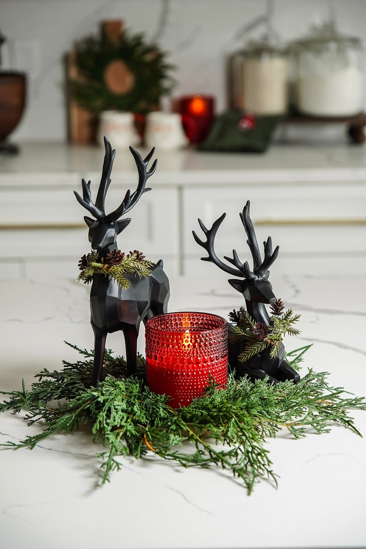 Matte Black Woodland Deer - Stockhute
