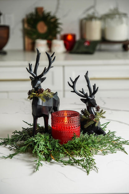 Matte Black Woodland Deer - Stockhute