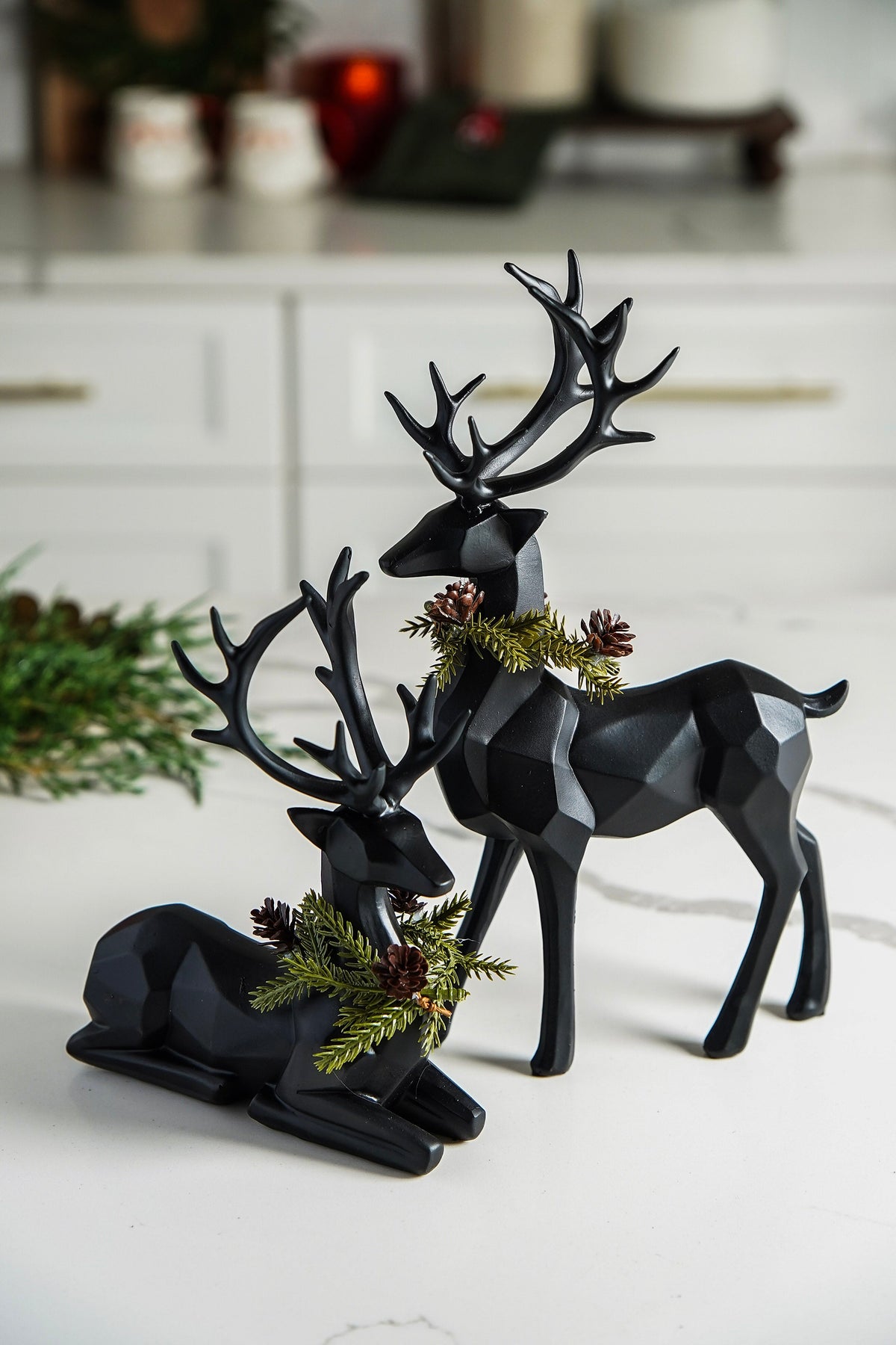 Matte Black Woodland Deer - Stockhute
