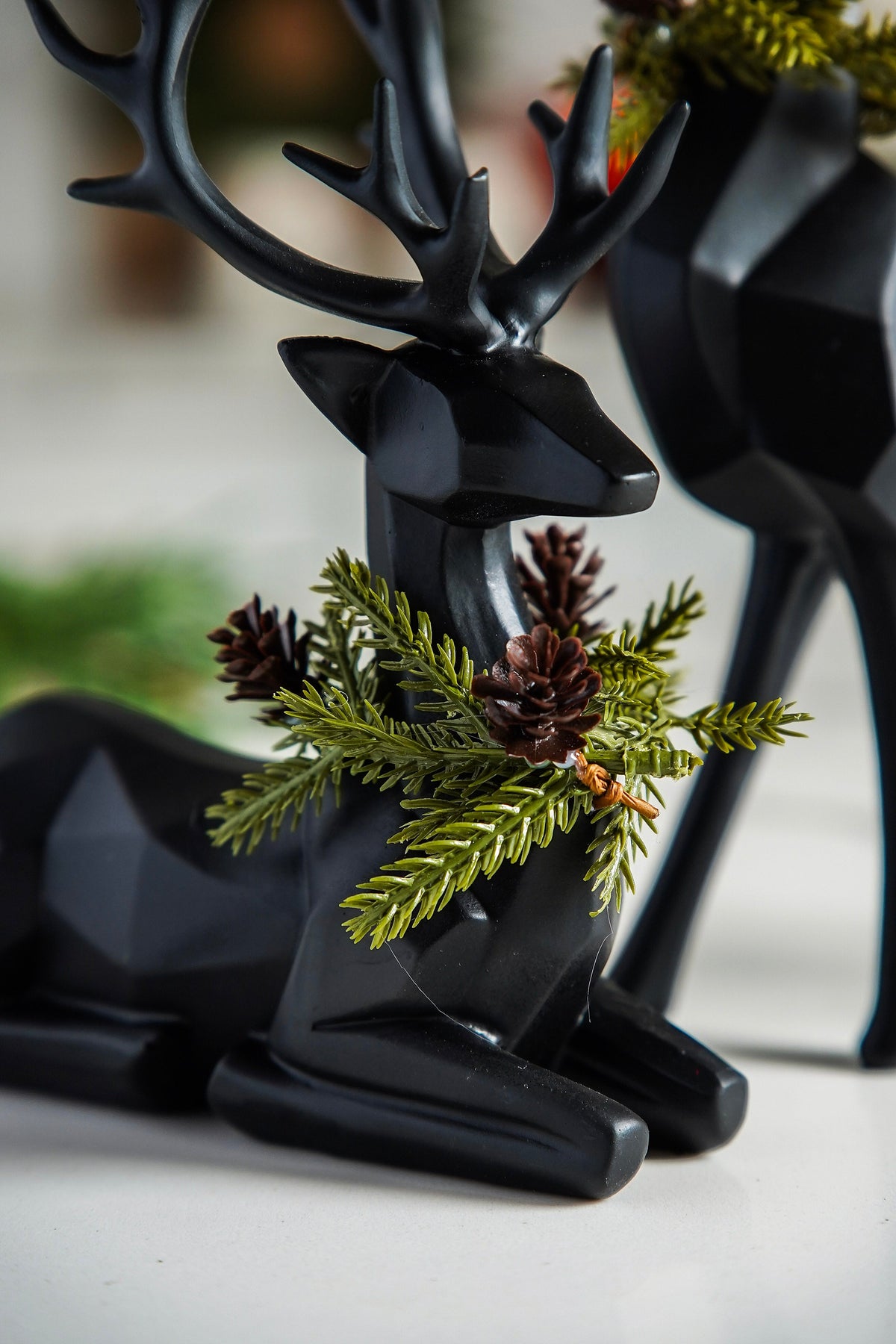 Matte Black Woodland Deer - Stockhute