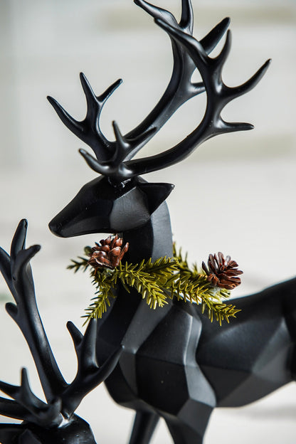 Matte Black Woodland Deer - Stockhute