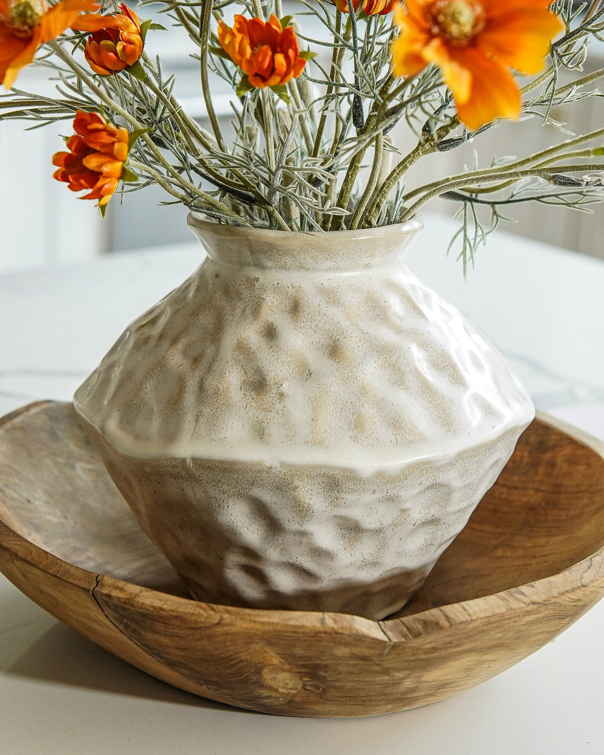 Verona Textured Ceramic Vase - Stockhute
