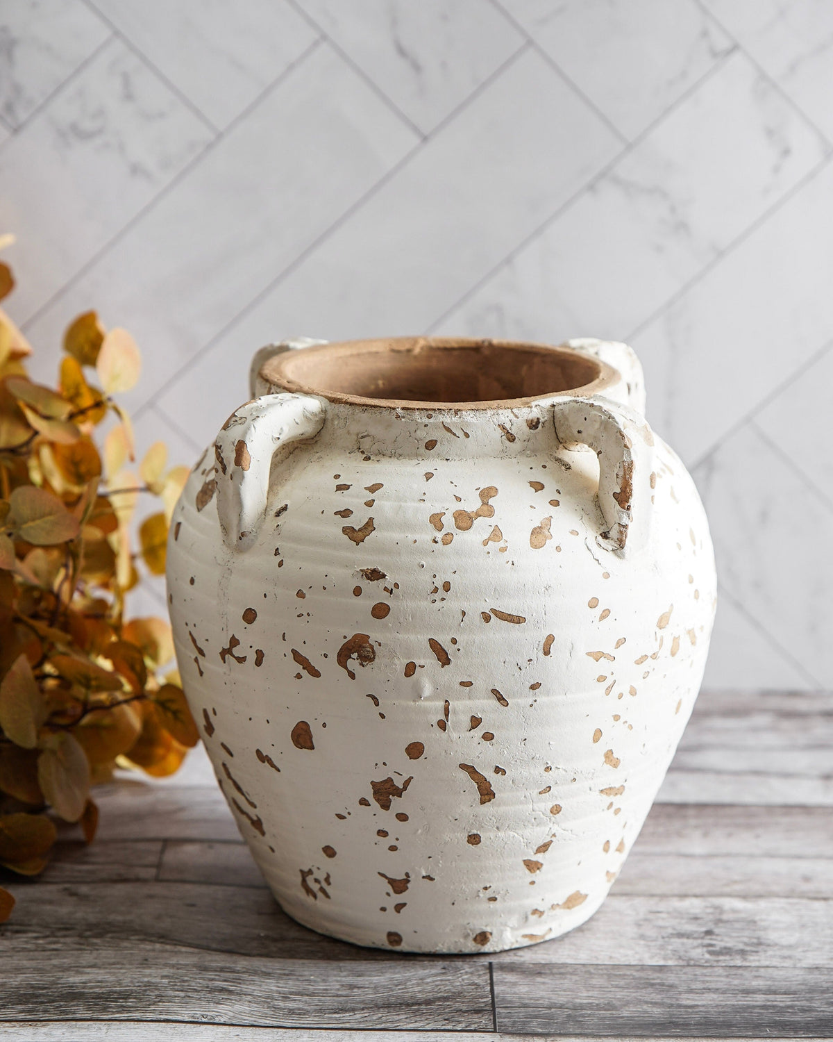 Marley Aged Terracotta Vase - Stockhute