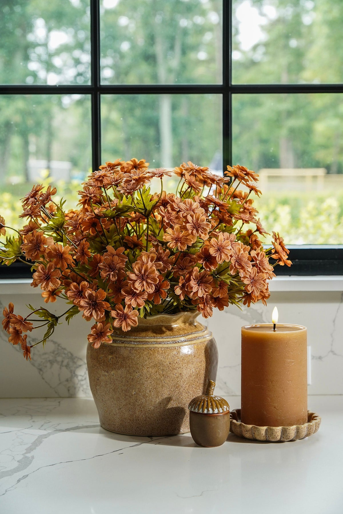 Eliana Beige Ceramic Vase - Stockhute