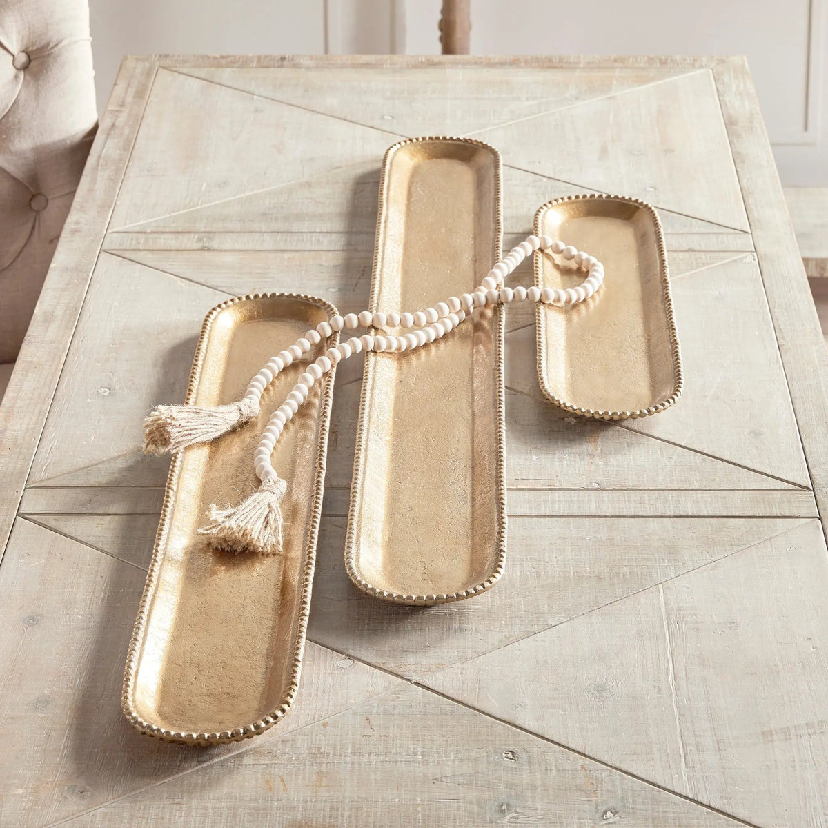 Blair Gold Aluminum Tray Set - Stockhute
