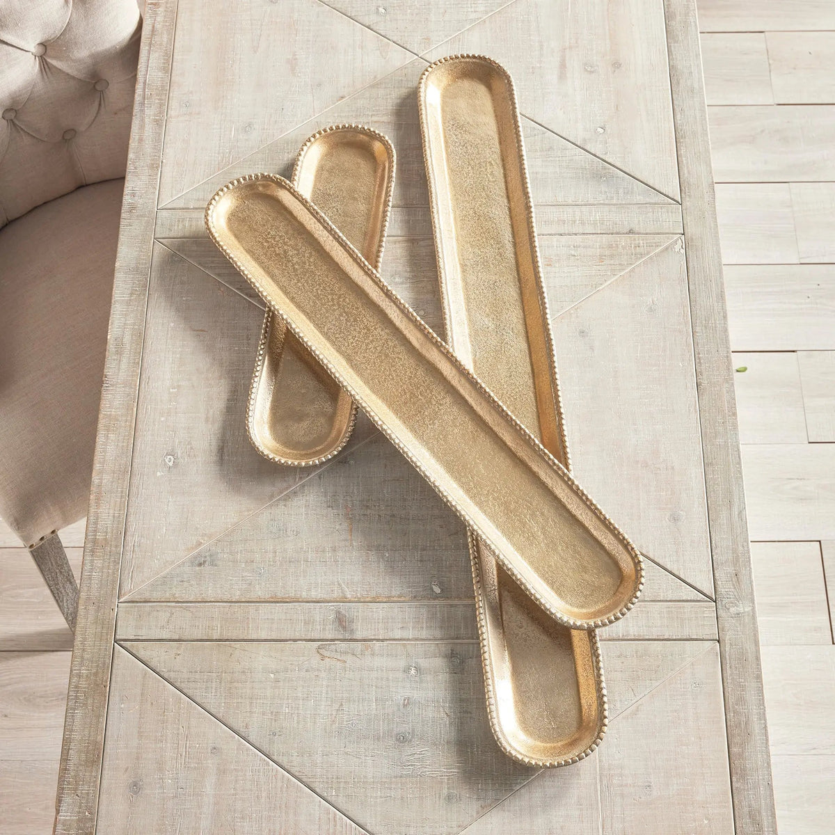 Blair Gold Aluminum Tray Set - Stockhute