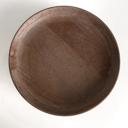 Bowie Mango Wood Footed Bowl - Stockhute