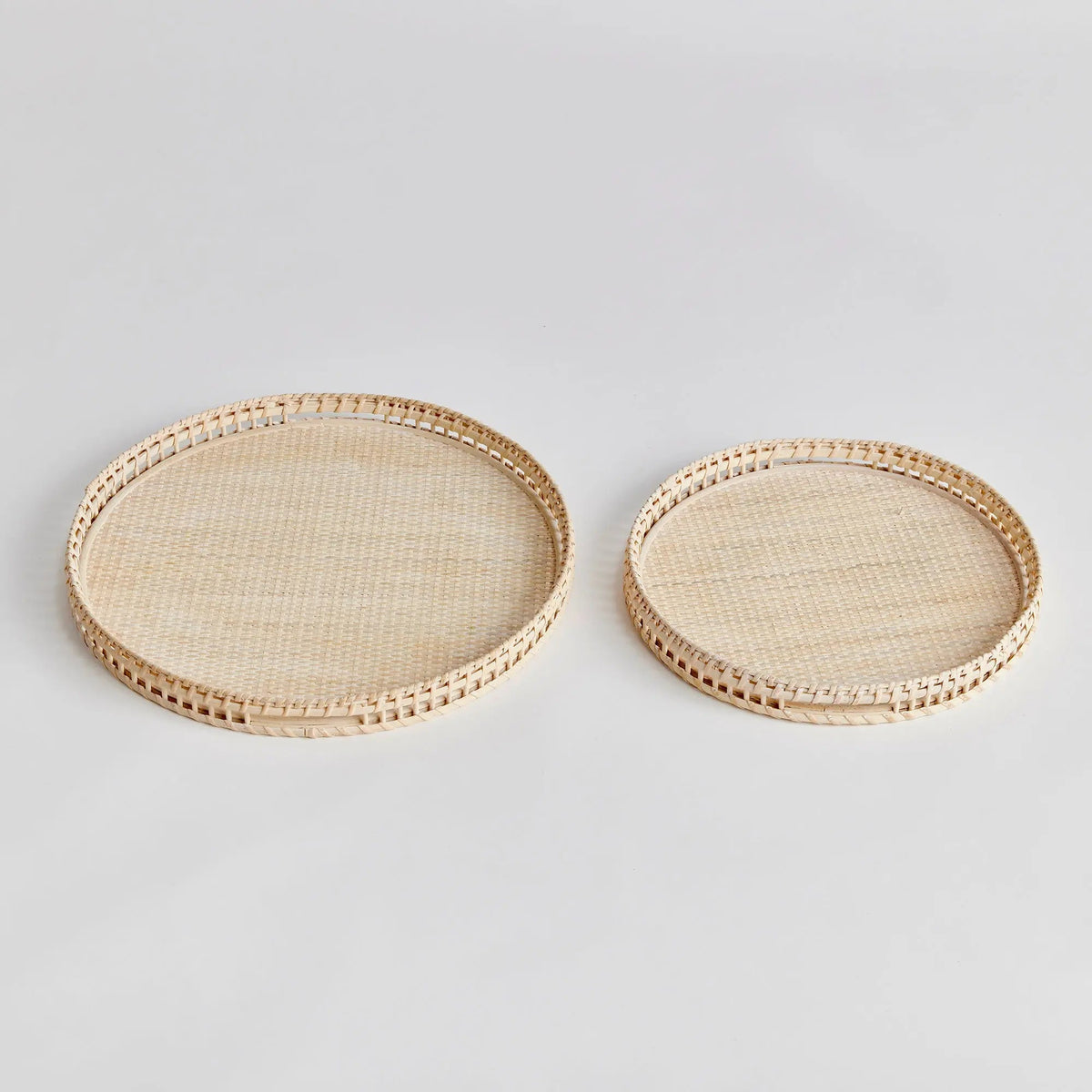 Barri Woven Rattan Tray Set - Stockhute
