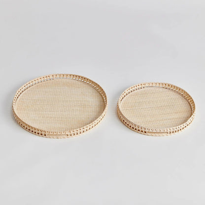 Barri Woven Rattan Tray Set - Stockhute