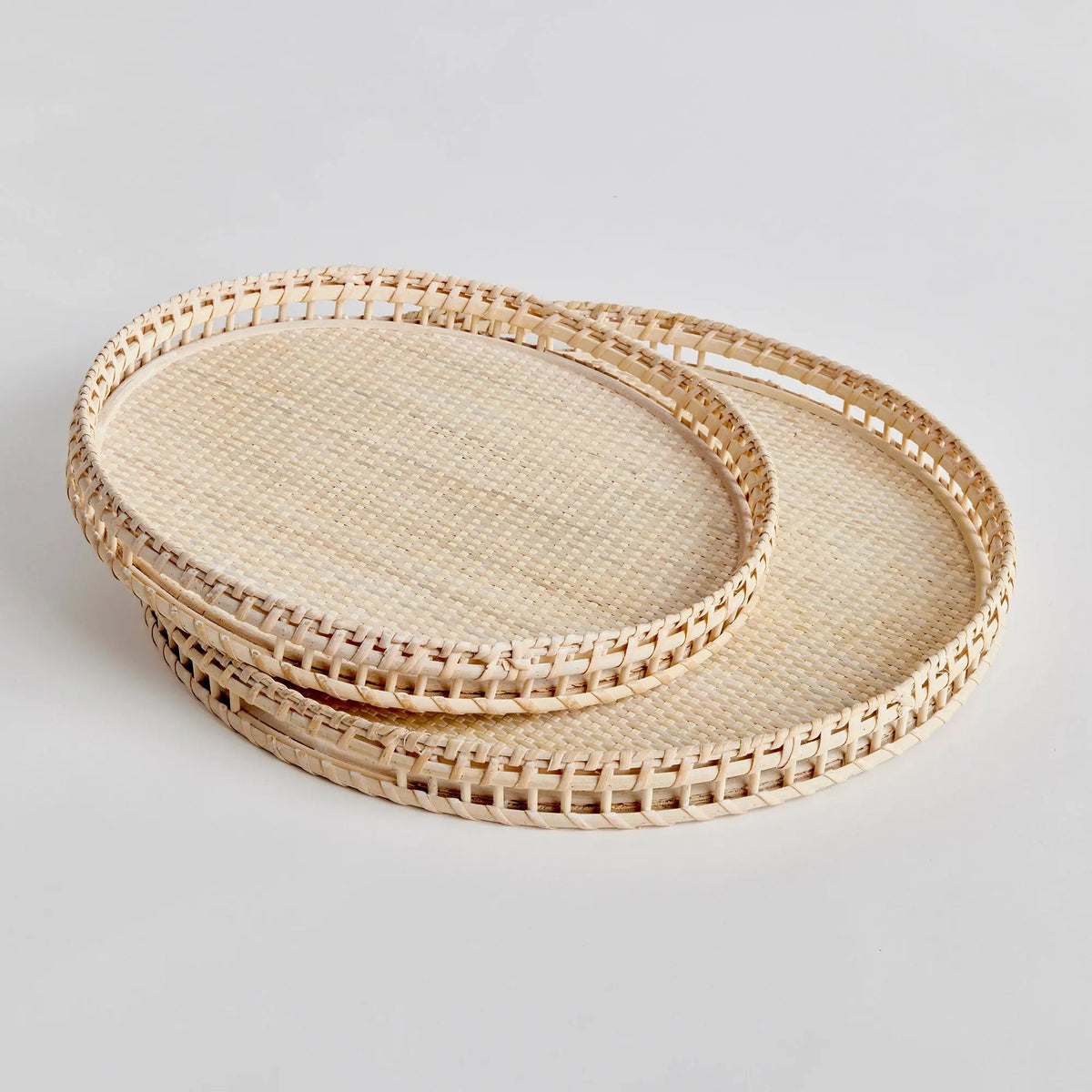 Barri Woven Rattan Tray Set - Stockhute