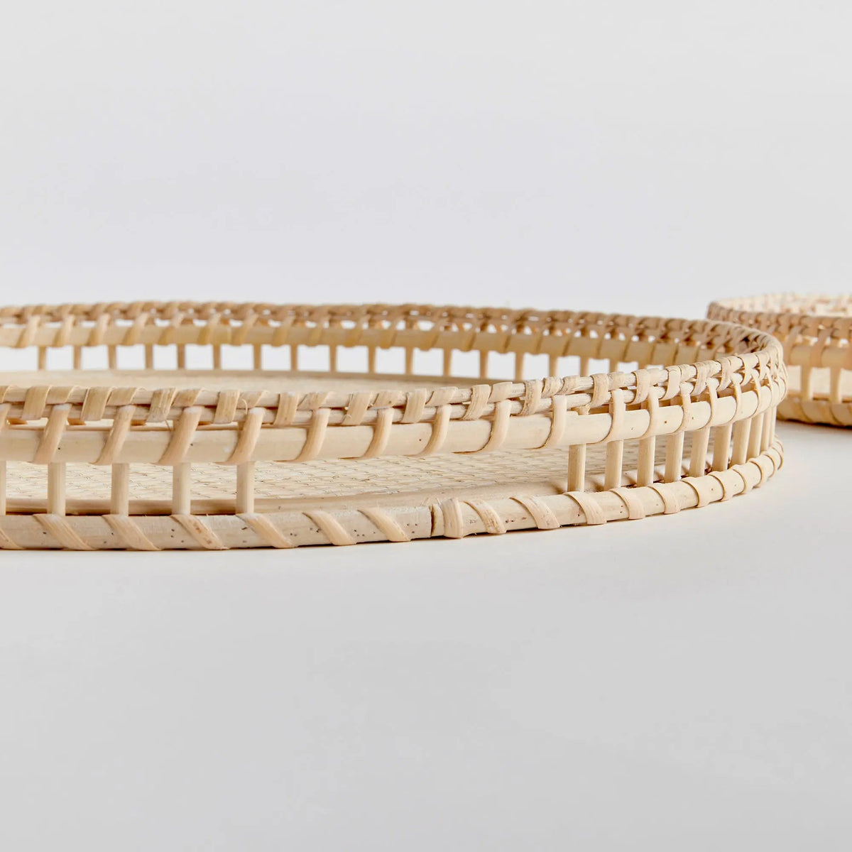 Barri Woven Rattan Tray Set - Stockhute