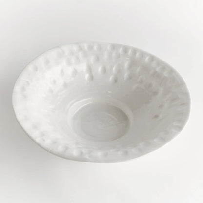Sorrento White Ceramic Decorative Bowl - Stockhute