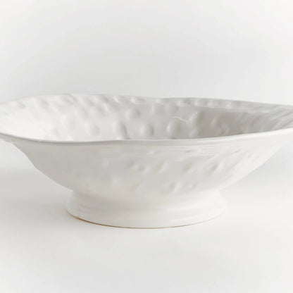 Sorrento White Ceramic Decorative Bowl - Stockhute