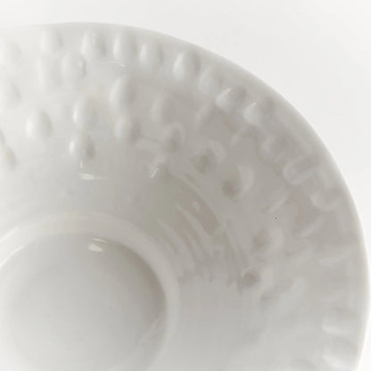 Sorrento White Ceramic Decorative Bowl - Stockhute