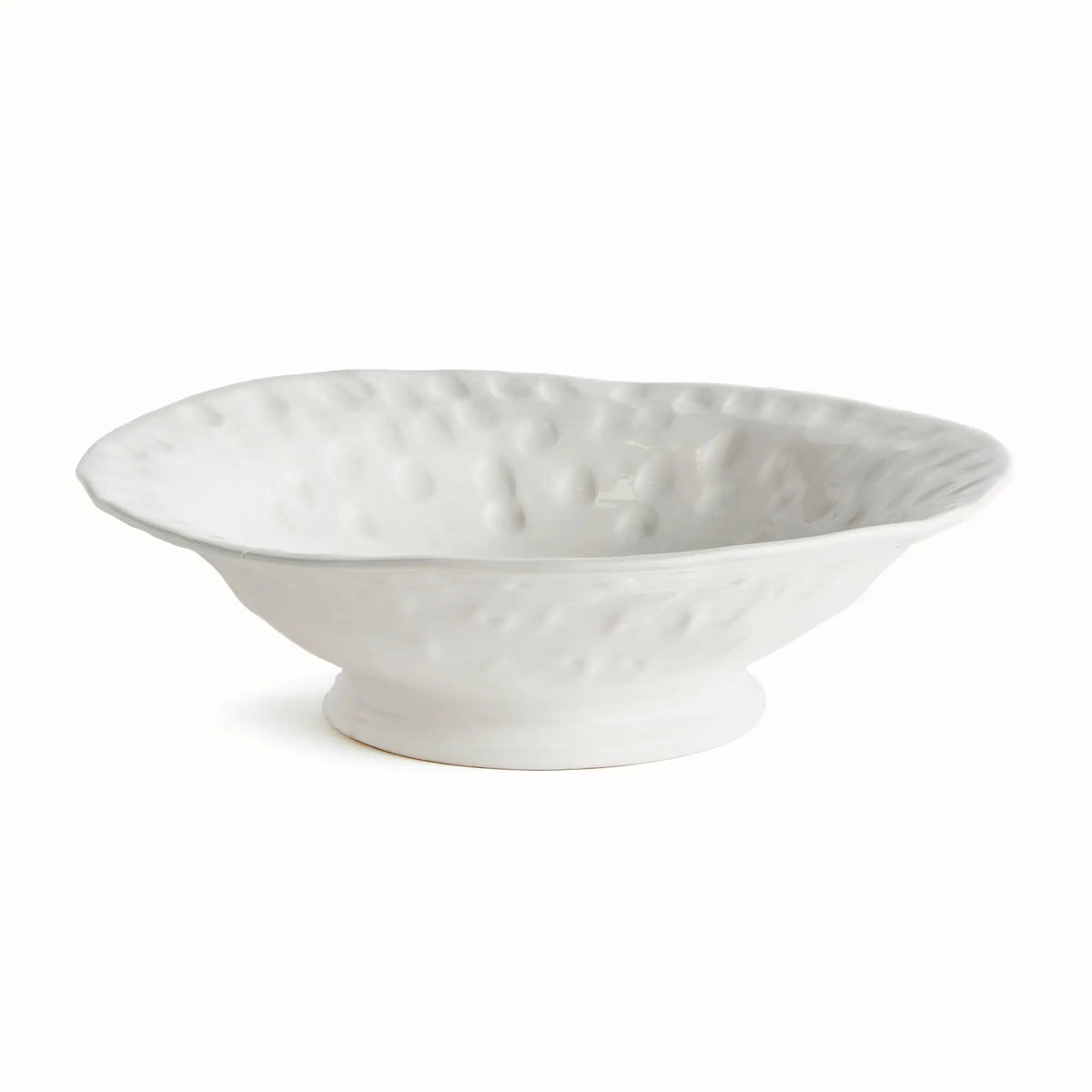 Sorrento White Ceramic Decorative Bowl - Stockhute