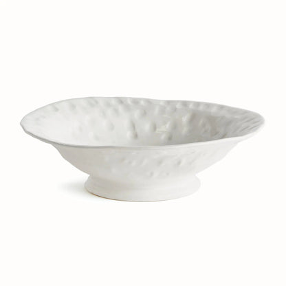 Sorrento White Ceramic Decorative Bowl - Stockhute