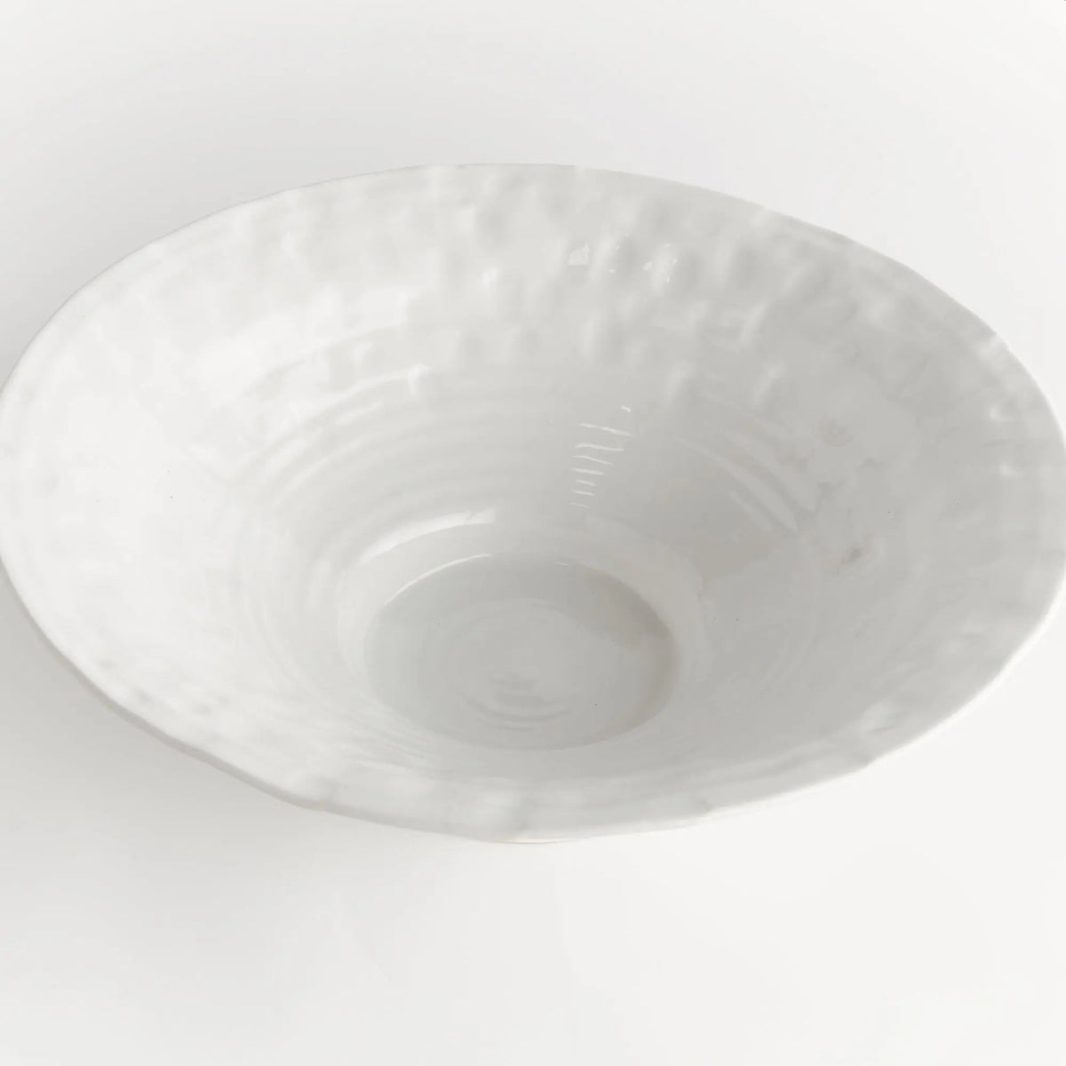 Sorrento White Ceramic Decorative Bowl - Stockhute