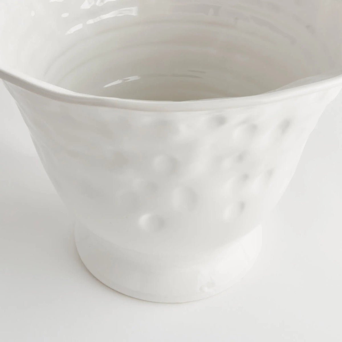 Sorrento Tall White Ceramic Bowl - Stockhute