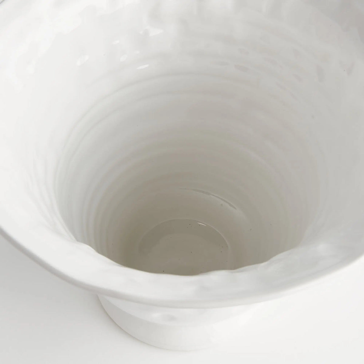Sorrento Tall White Ceramic Bowl - Stockhute