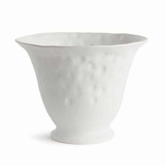 Sorrento Tall White Ceramic Bowl - Stockhute