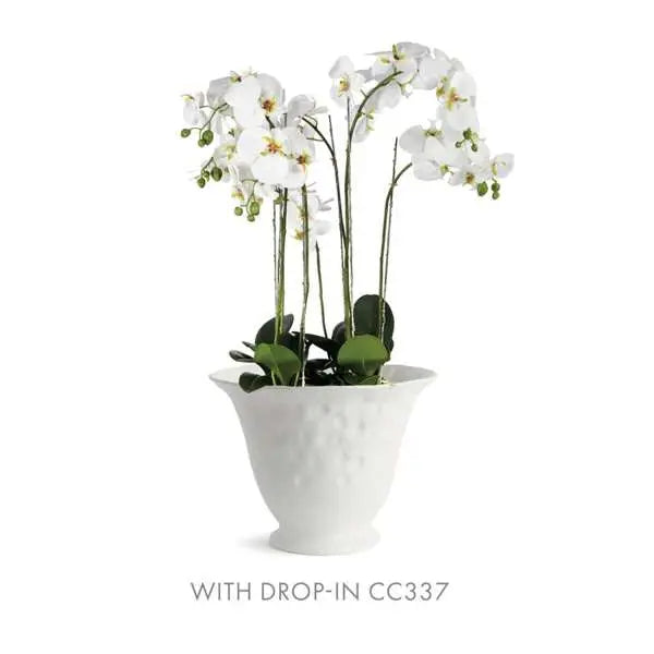 Sorrento Tall White Ceramic Bowl - Stockhute