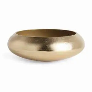 Boone Gold Aluminum Decorative Bowl - Stockhute