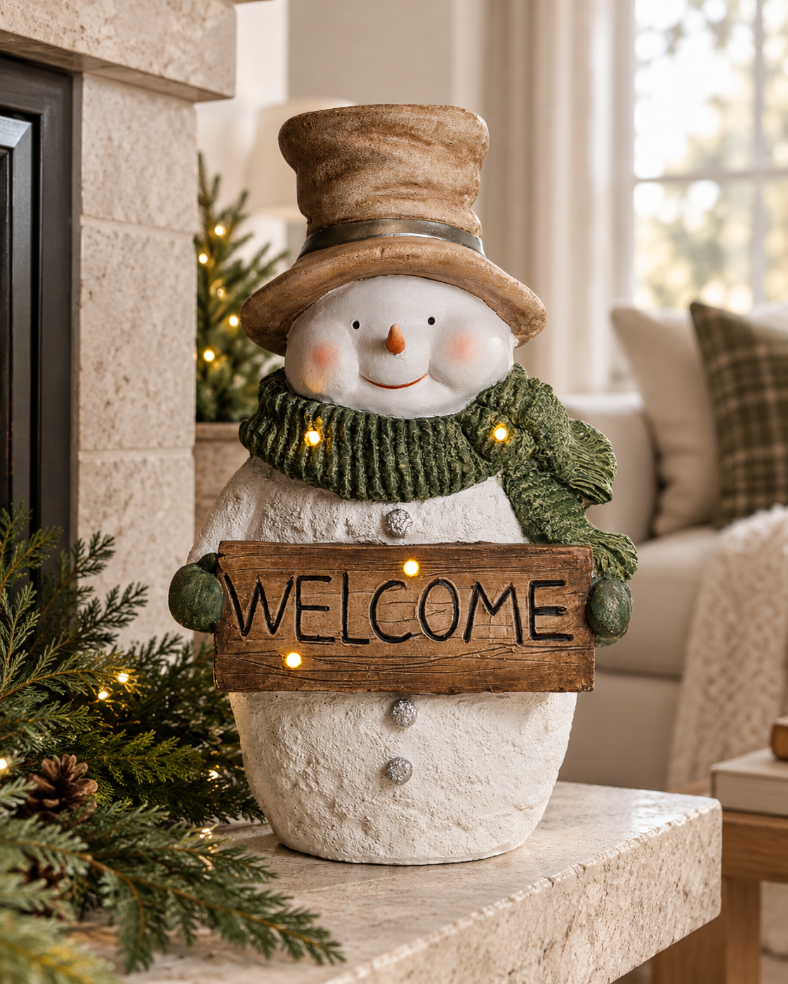 LED Snowman Welcome Accent - Stockhute