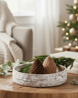 Small Velvet-Flocked Pinecone Accent - Stockhute